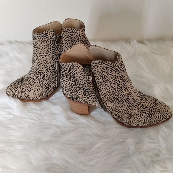 New Mia Eric Tracer cheetah boots cream/black size 6 - Picture 4 of 16